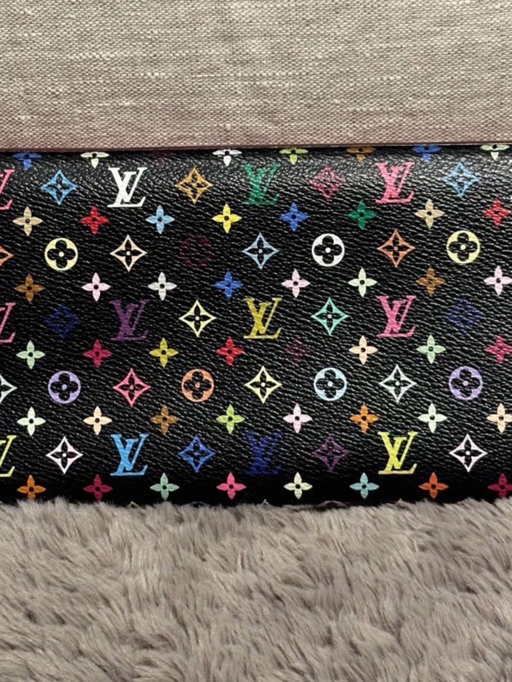 Louis Vuitton Black Multicolor Monogram Continental Wallet